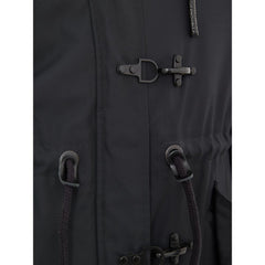 Moose Knuckles blauwe nylon parka
