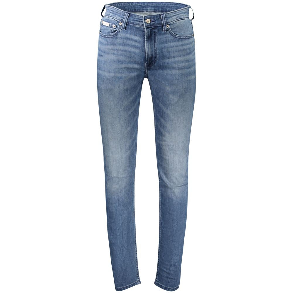 Calvin Klein Blaue Baumwoll-Slim-Taper-Jeans für Herren