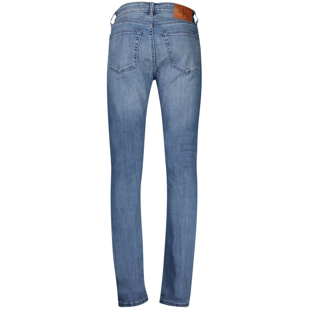 Calvin Klein Blaue Baumwoll-Slim-Taper-Jeans für Herren