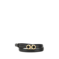 Ferragamo Bruin Kalfsleer Bos Taurus Dunne Riem