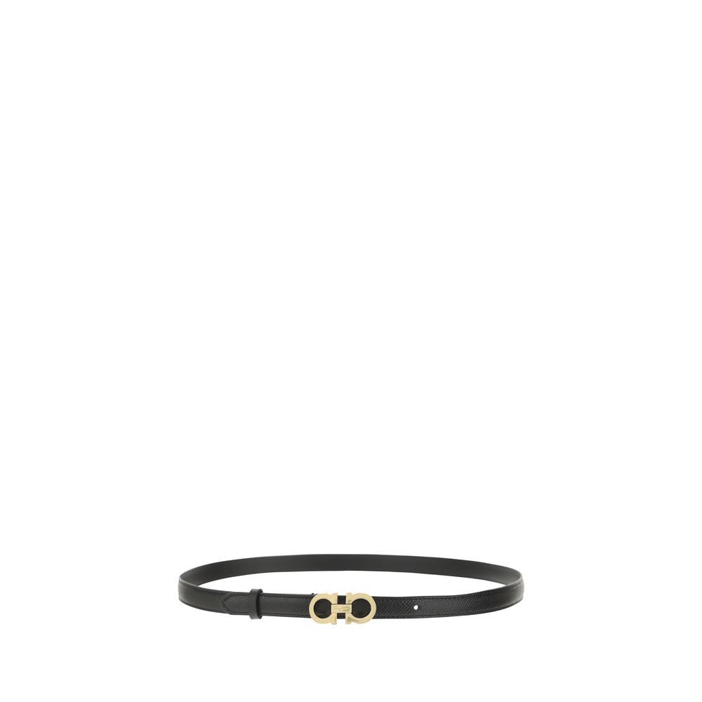 Ferragamo Bruin Kalfsleer Bos Taurus Dunne Riem
