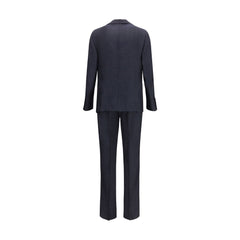 Lardini Blauw Katoenen Tweedelig Pak