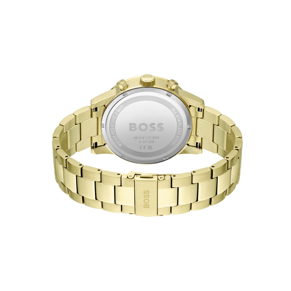 Hugo Boss Goldene Edelstahl-Armbanduhr