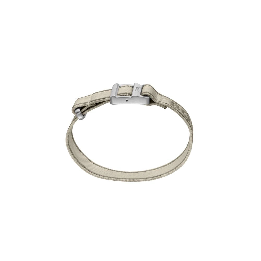 Hugo Boss Beige Stoffen Armband