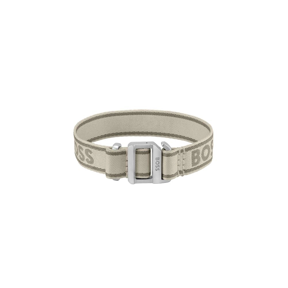 Hugo Boss Beige Stoffen Armband