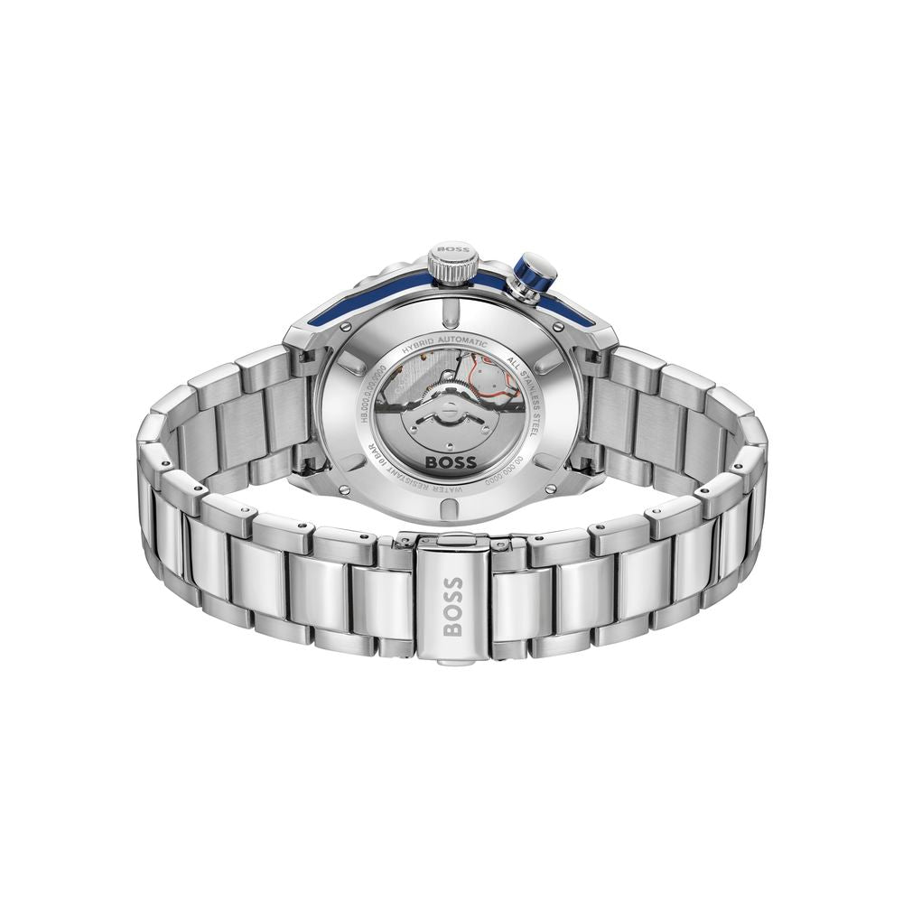 Hugo Boss Graue Edelstahl-Armbanduhr