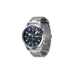 Hugo Boss Graue Edelstahl-Armbanduhr