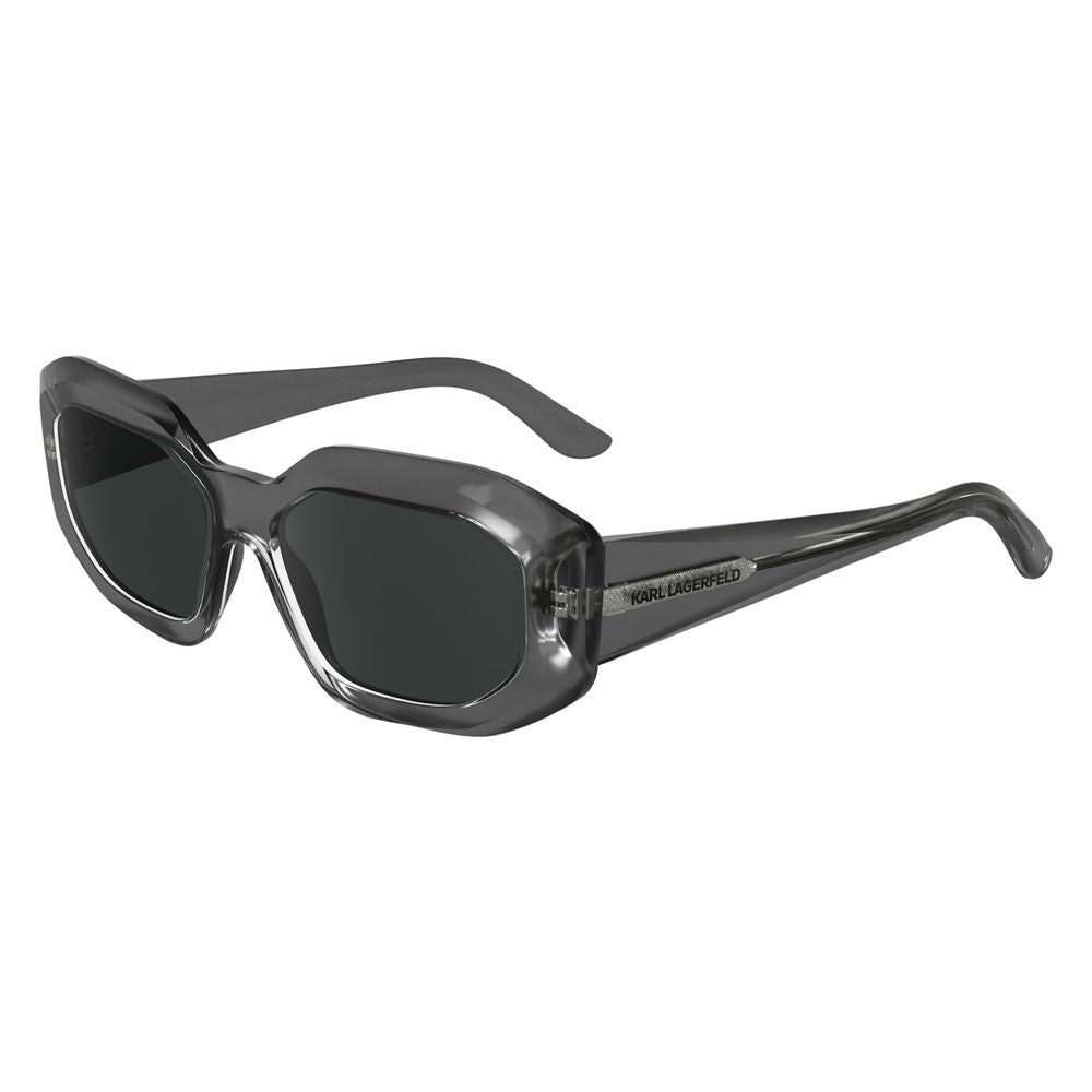 Karl Lagerfeld graue gespritzte Sonnenbrille