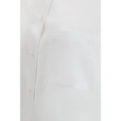 Loulou De Saison White Cotton Dress Shirt