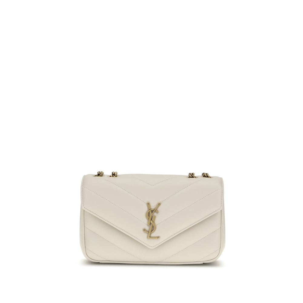 Saint Laurent Beige Lamm Ovis Aries Aries Umhängetasche
