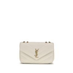 Saint Laurent Beige Lamm Ovis Aries Aries Umhängetasche