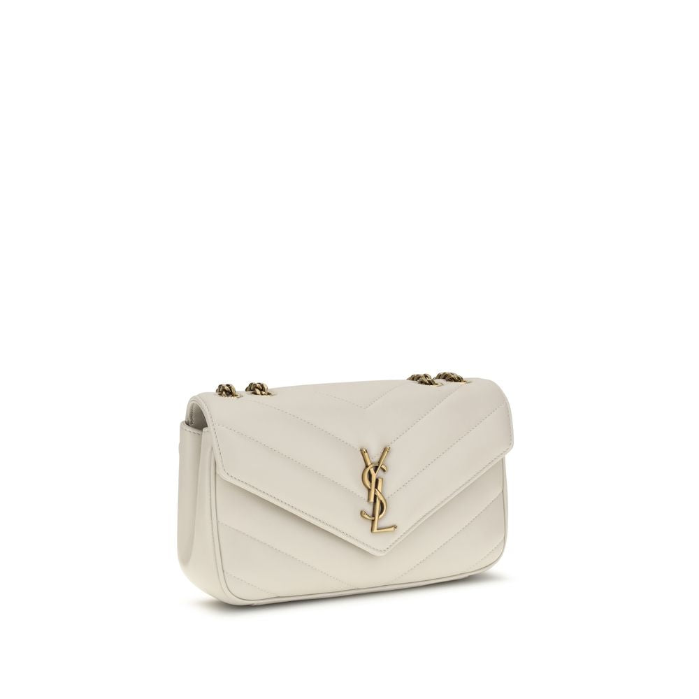 Saint Laurent Beige Lamm Ovis Aries Aries Umhängetasche