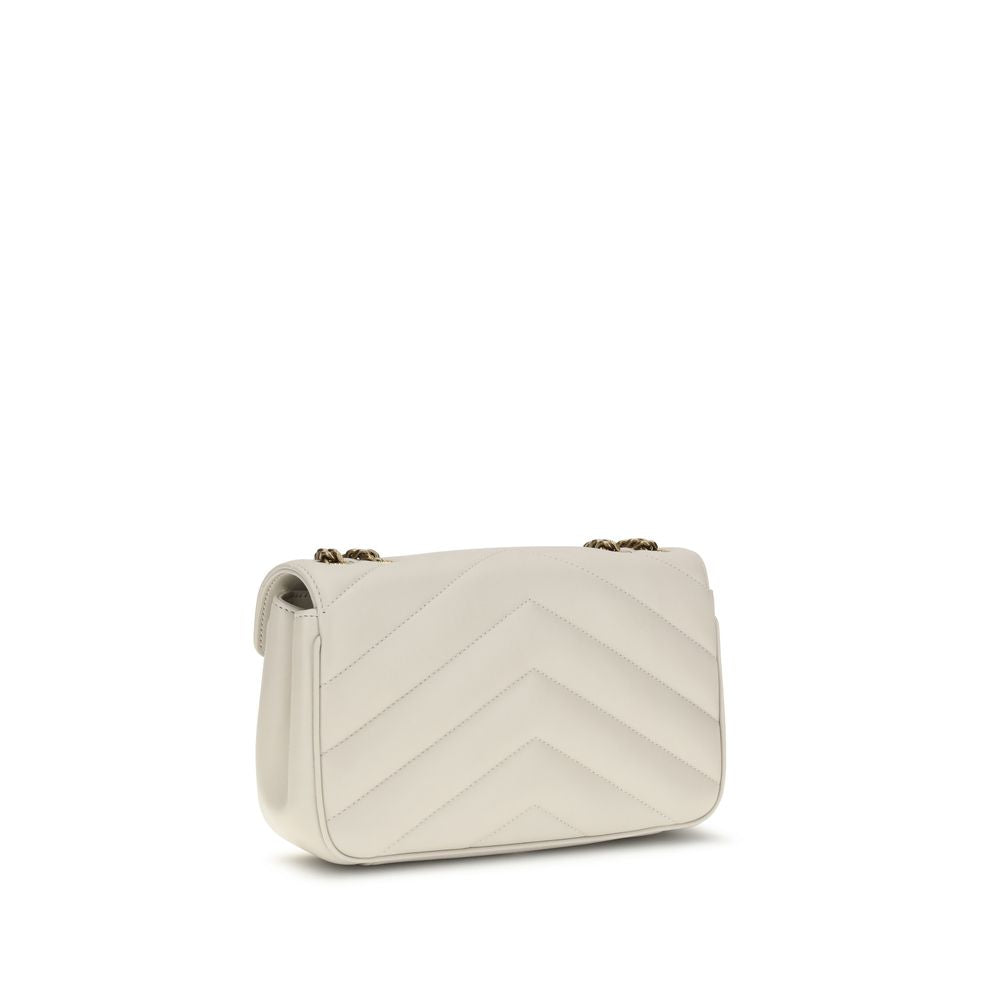 Saint Laurent Beige Lamm Ovis Aries Aries Umhängetasche