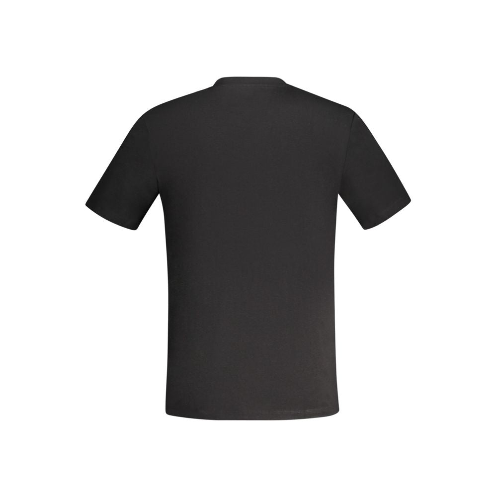 Guess Jeans Schwarzes Baumwoll-Herren-T-Shirt