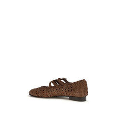 Carel Paris Bruin Kalfsleder Bos Taurus Ballerina's