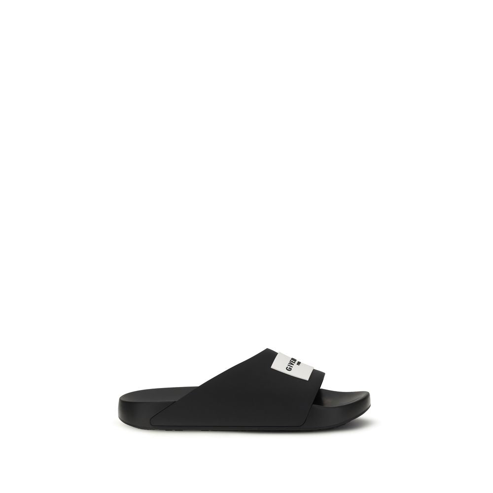 Givenchy Schwarze Gummi-Slipper