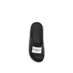 Givenchy Schwarze Gummi-Slipper