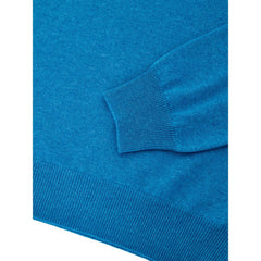 Gran Sasso Blauer Rollkragenpullover aus Wolle