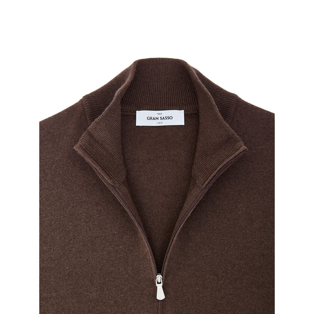 Gran Sasso braune Strickjacke aus Wolle