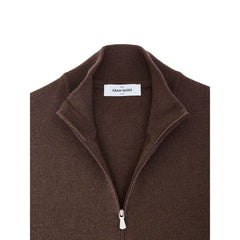 Gran Sasso braune Strickjacke aus Wolle