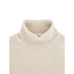 Gran Sasso Rollkragenpullover aus beigefarbener Wolle
