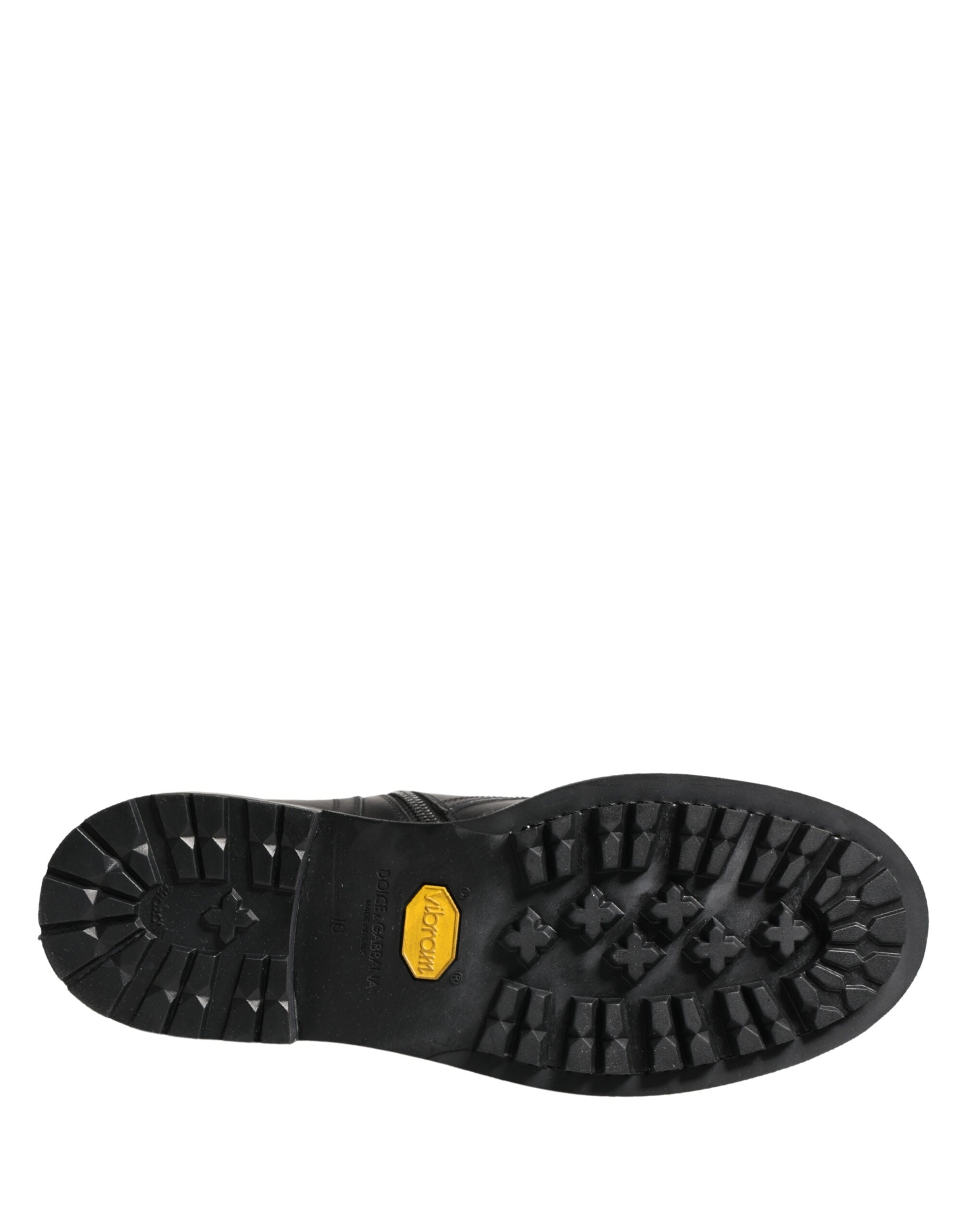 Dolce & Gabbana Schwarze Leder-Schnallenstiefel mit Gürtel