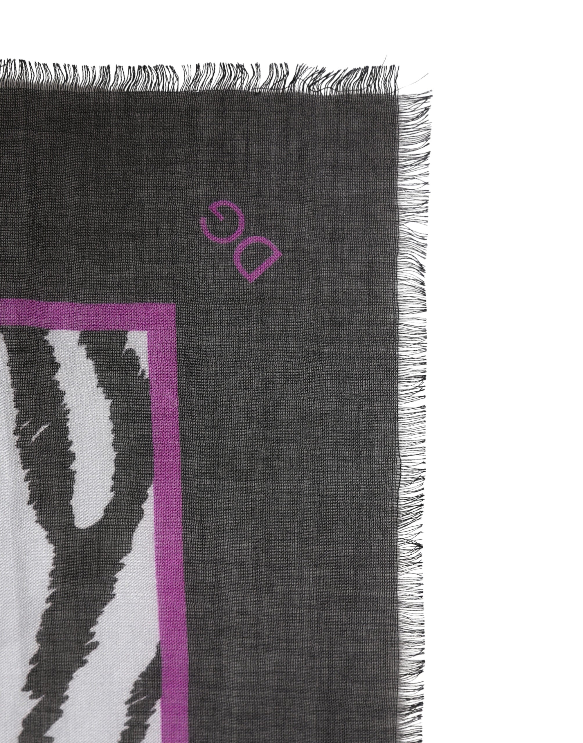 Dolce & Gabbana Schal mit Zebra-Muster in Weiß und Schwarz 255cm x 132cm Herrenschal