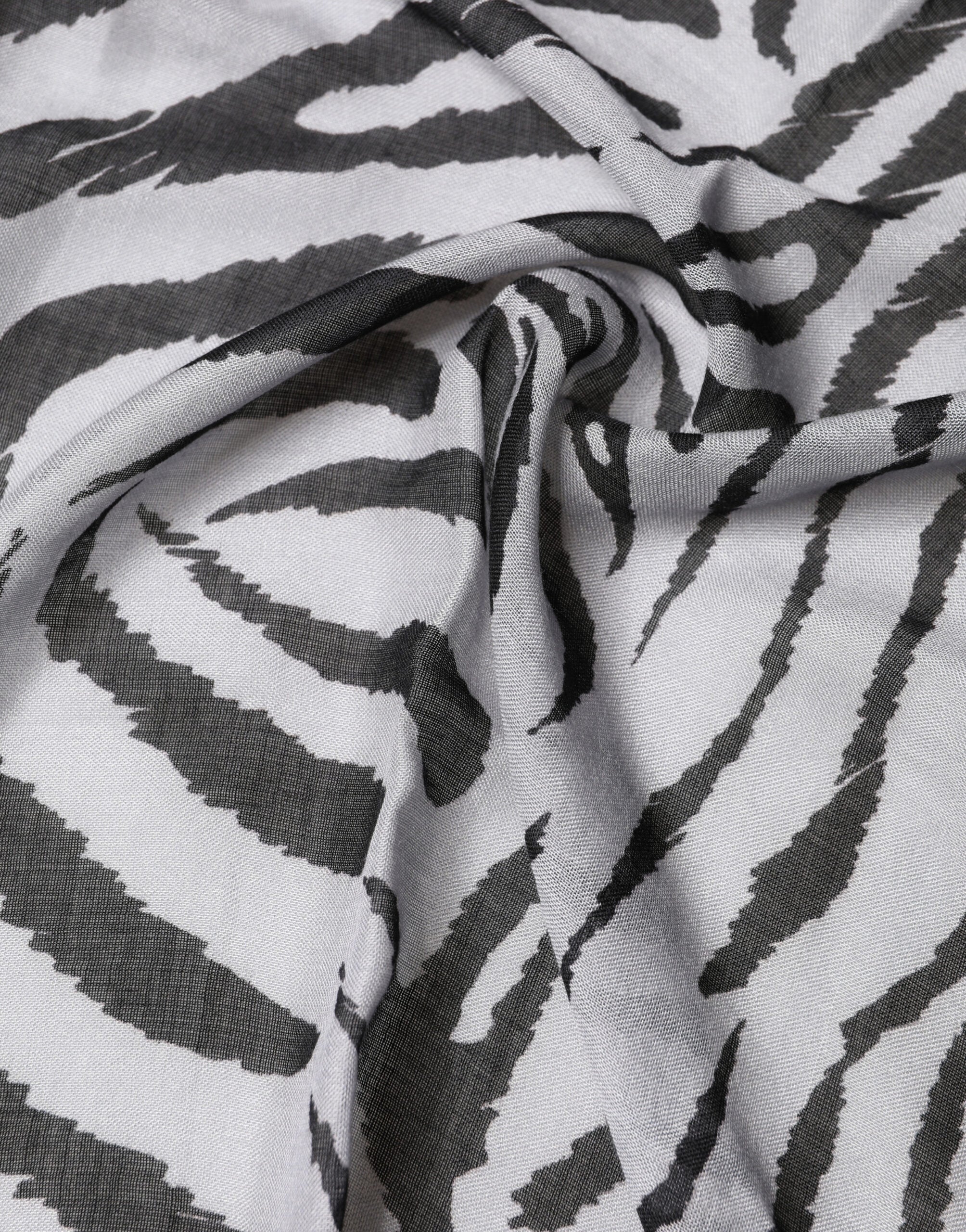 Dolce & Gabbana Schal mit Zebra-Muster in Weiß und Schwarz 255cm x 132cm Herrenschal