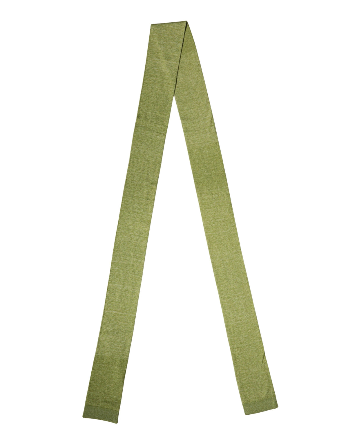 Dolce & Gabbana Grüner Kaschmir Strickschal 280cm x 11cm Herren Schal
