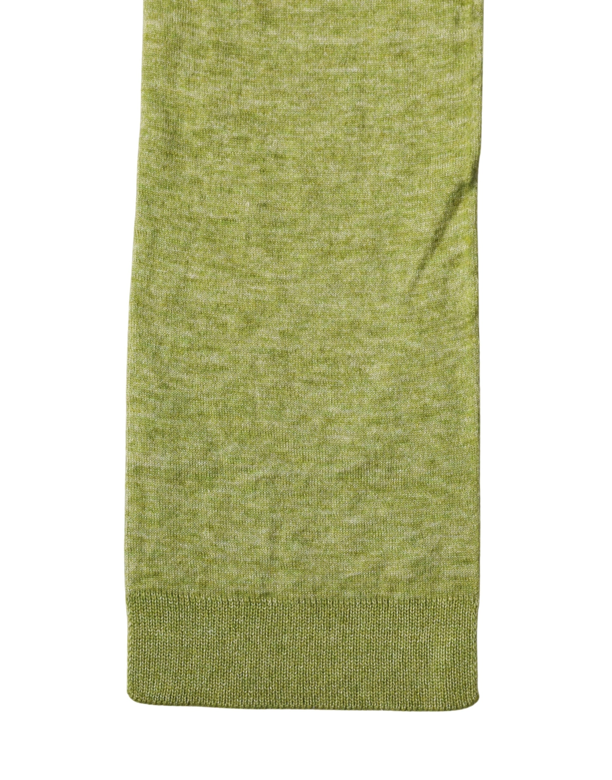 Dolce & Gabbana Grüner Kaschmir Strickschal 280cm x 11cm Herren Schal