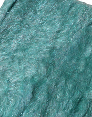 Dolce & Gabbana Petrolfarbener Mohair-Wollstrick-Wickelschal 62cm x 32.5cm