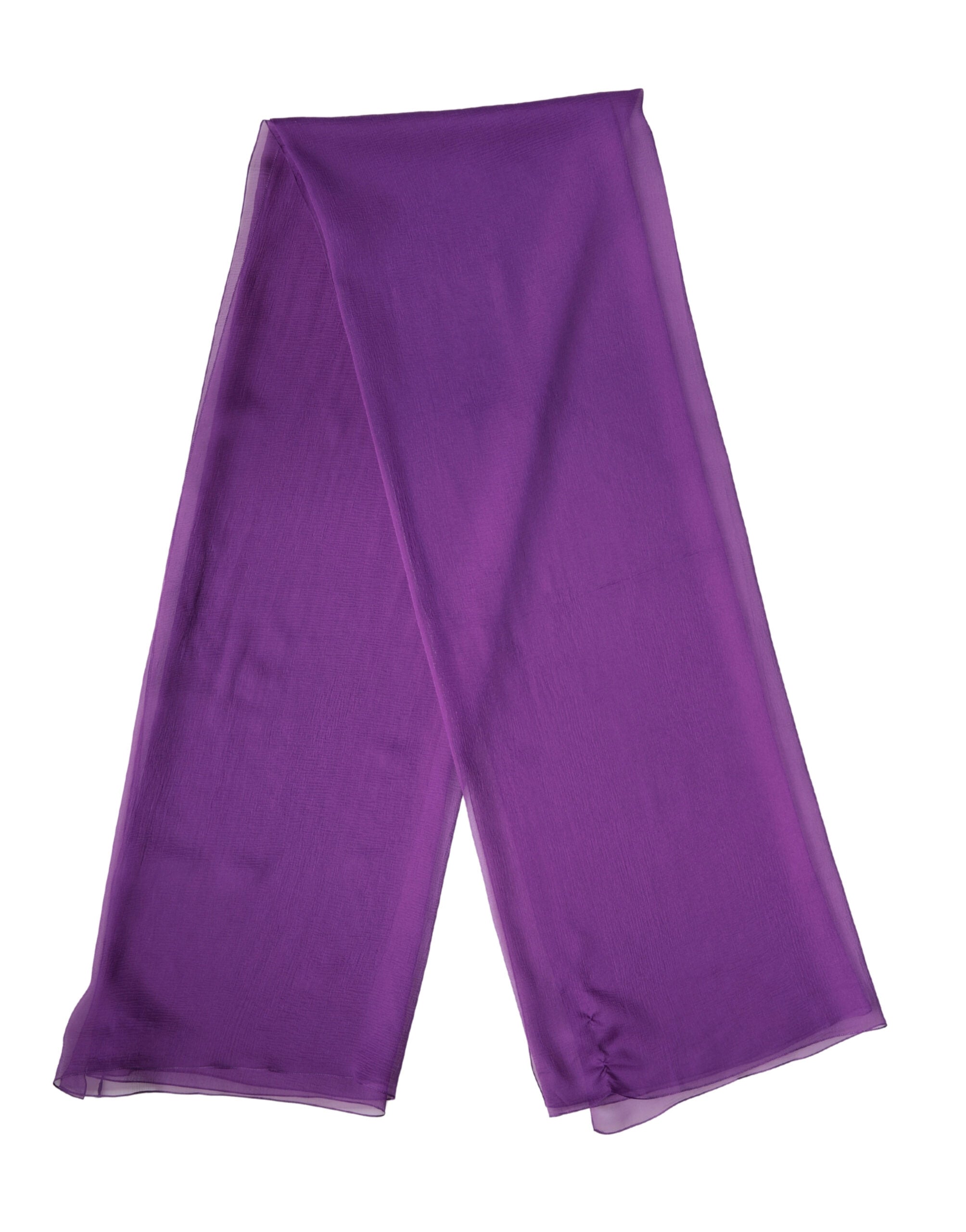 Dolce & Gabbana Lila Seiden-Halstuch Schal Stola 200cm x 134cm