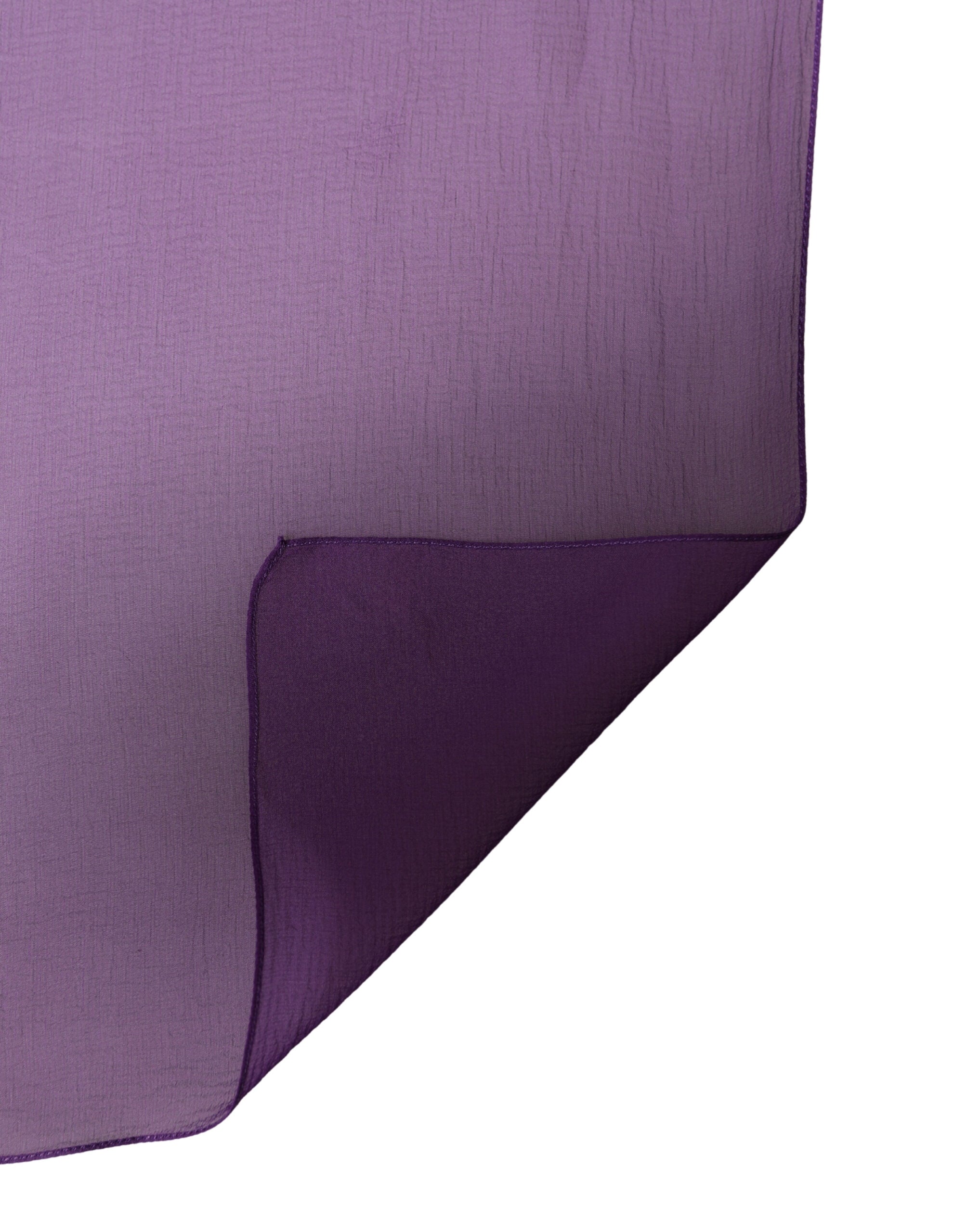Dolce & Gabbana Lila Seiden-Halstuch Schal Stola 200cm x 134cm