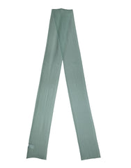 Dolce & Gabbana Teal Silk Sash Wrap Foulard Stole 292cm x 19cm Scarf