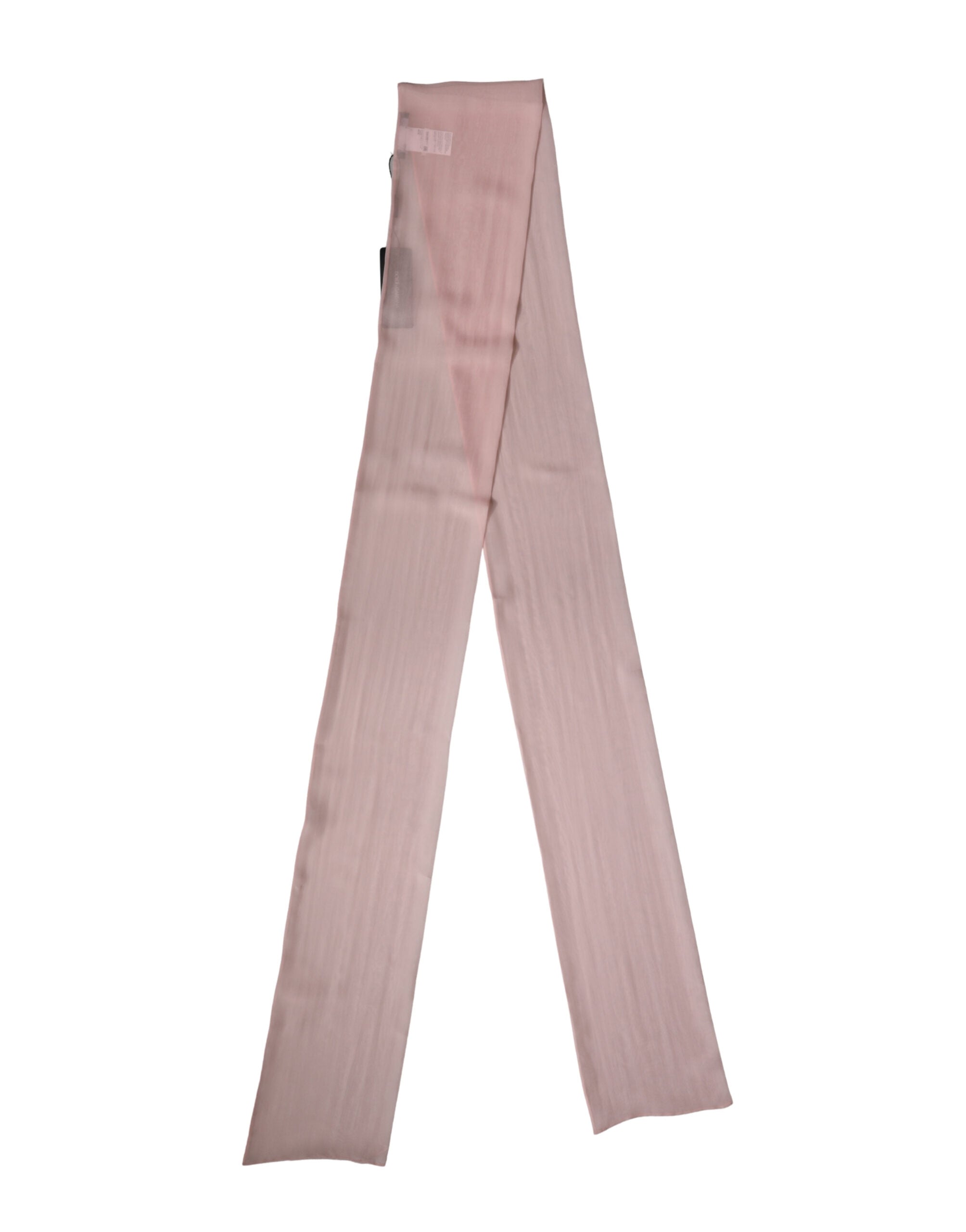 Dolce & Gabbana Hellrosa Seidenhalstuch Schal Stola 272cm x 120cm Tuch