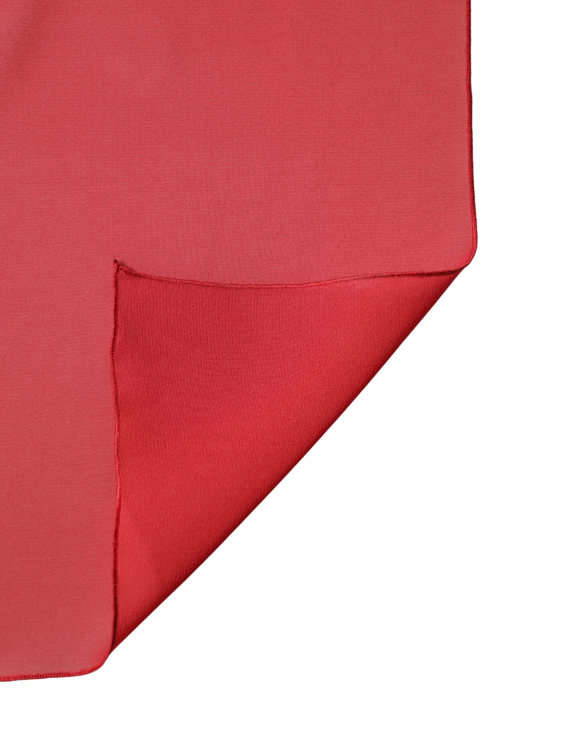 Dolce & Gabbana Roter Seiden-Halstuch Schal Wickelschal Damen Stola 200cm x 64cm