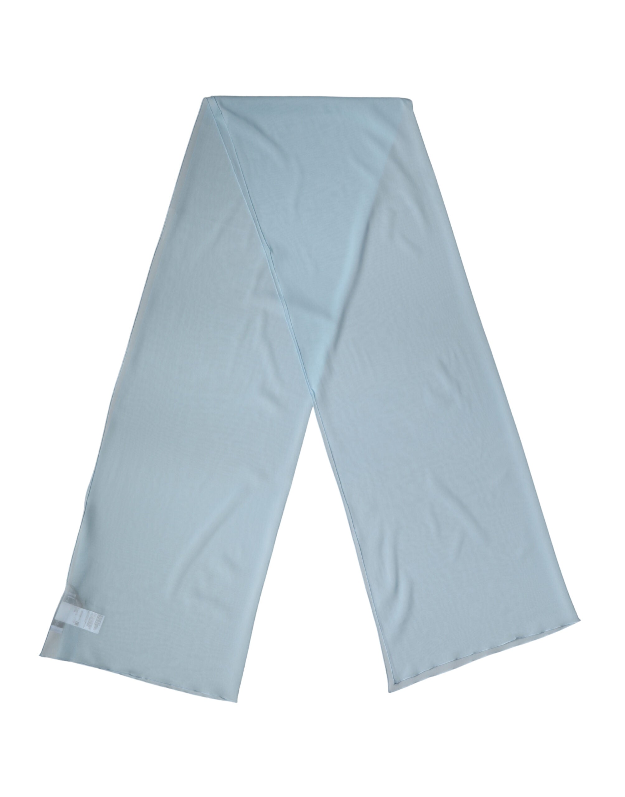 Dolce & Gabbana Light Blue Seide Halswickeltuch Schal Stola 200cm x 64cm