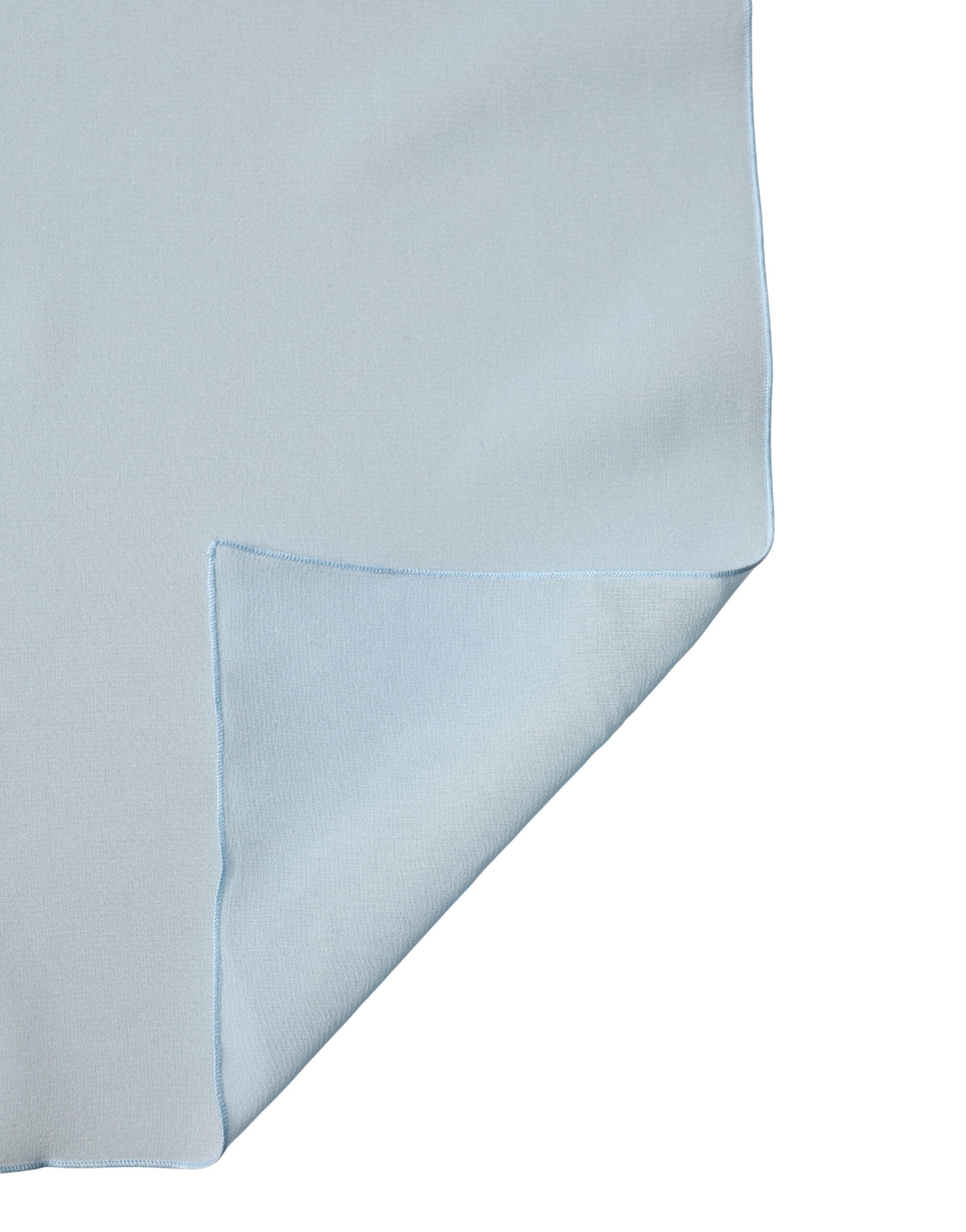 Dolce & Gabbana Light Blue Seide Halswickeltuch Schal Stola 200cm x 64cm