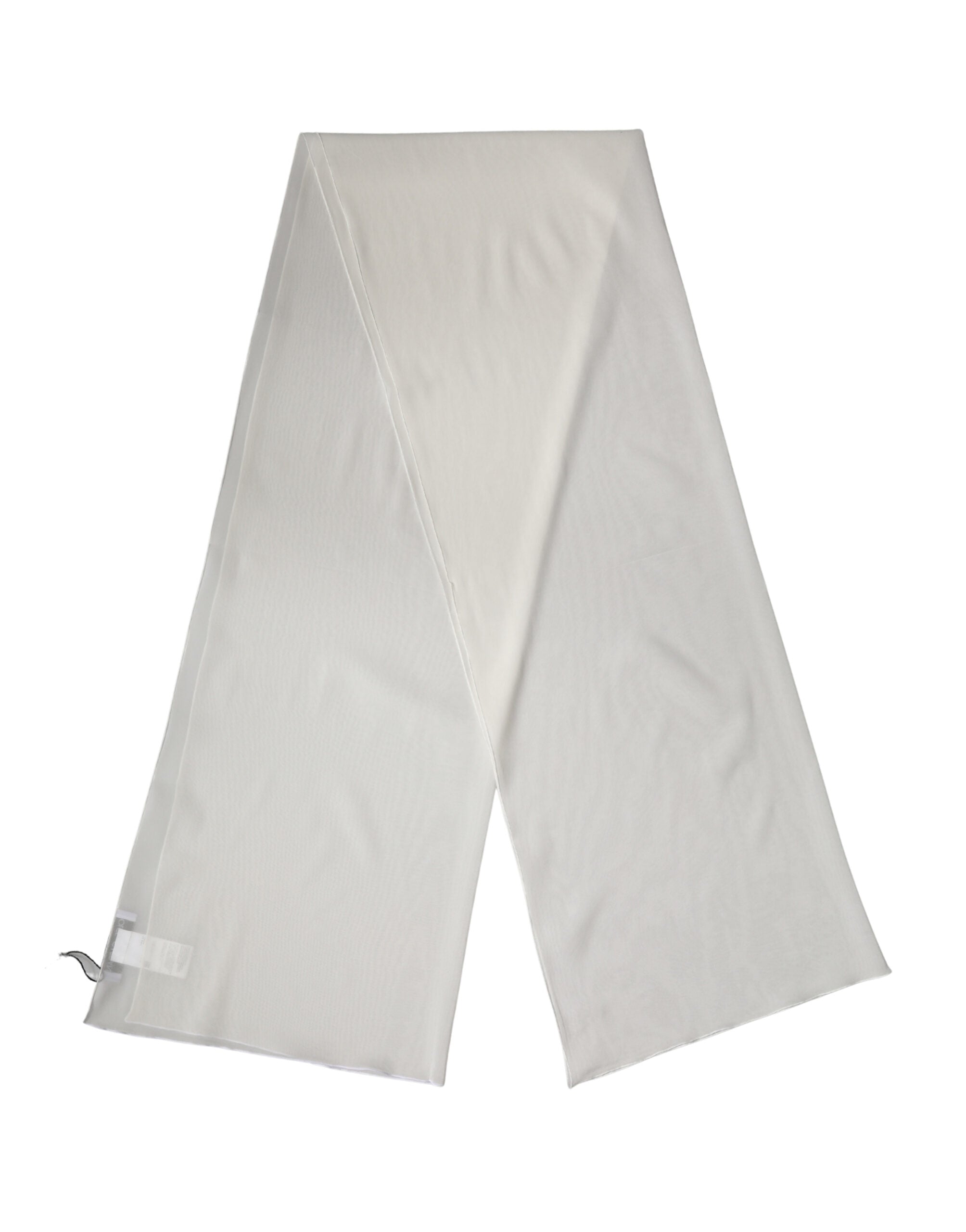 Dolce & Gabbana Off White Zijden Nekomslag Sjaal Stola 200cm x 64cm