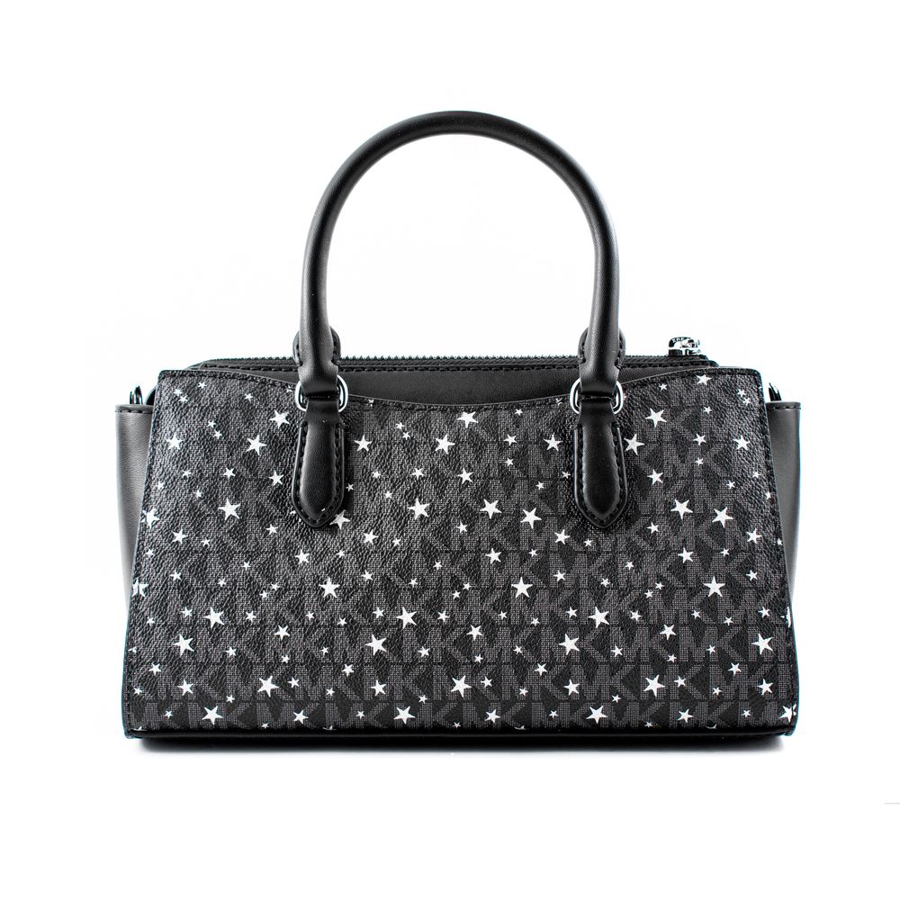 Michael Kors Schwarze Canvas-Handtasche