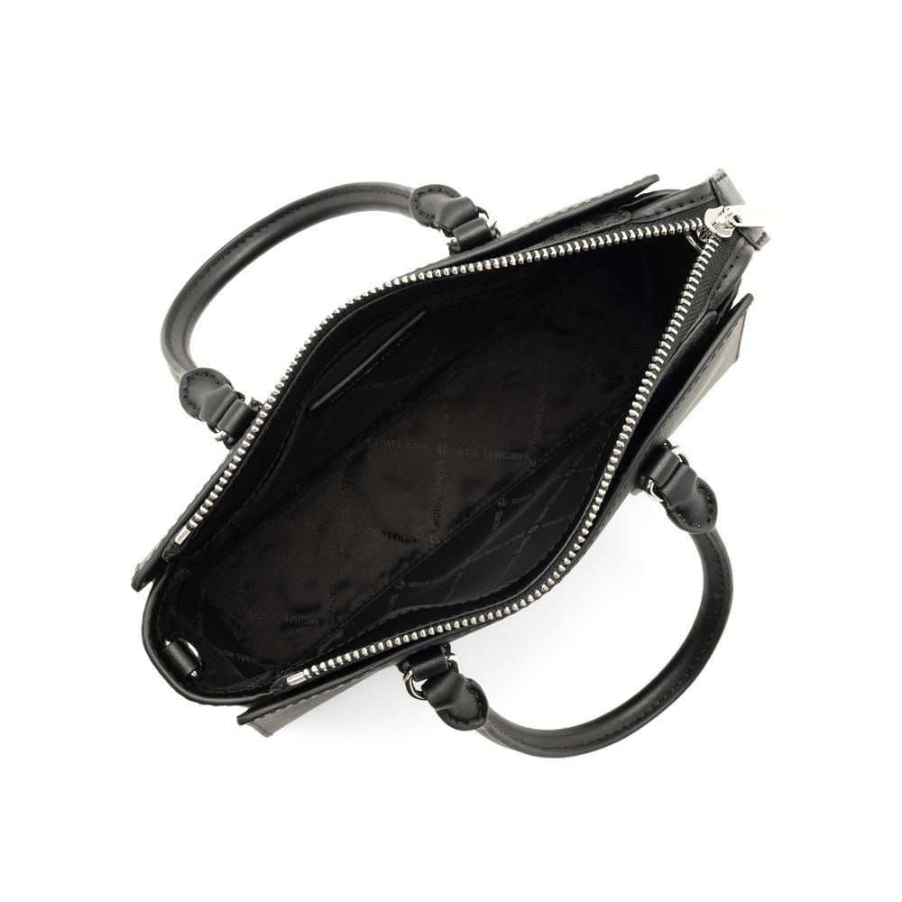 Michael Kors Schwarze Canvas-Handtasche