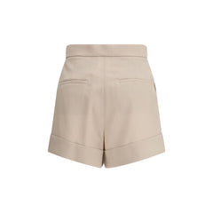 Max Mara Tweekleurige Bermuda van Fleecewol