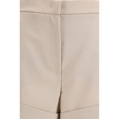 Max Mara Tweekleurige Bermuda van Fleecewol