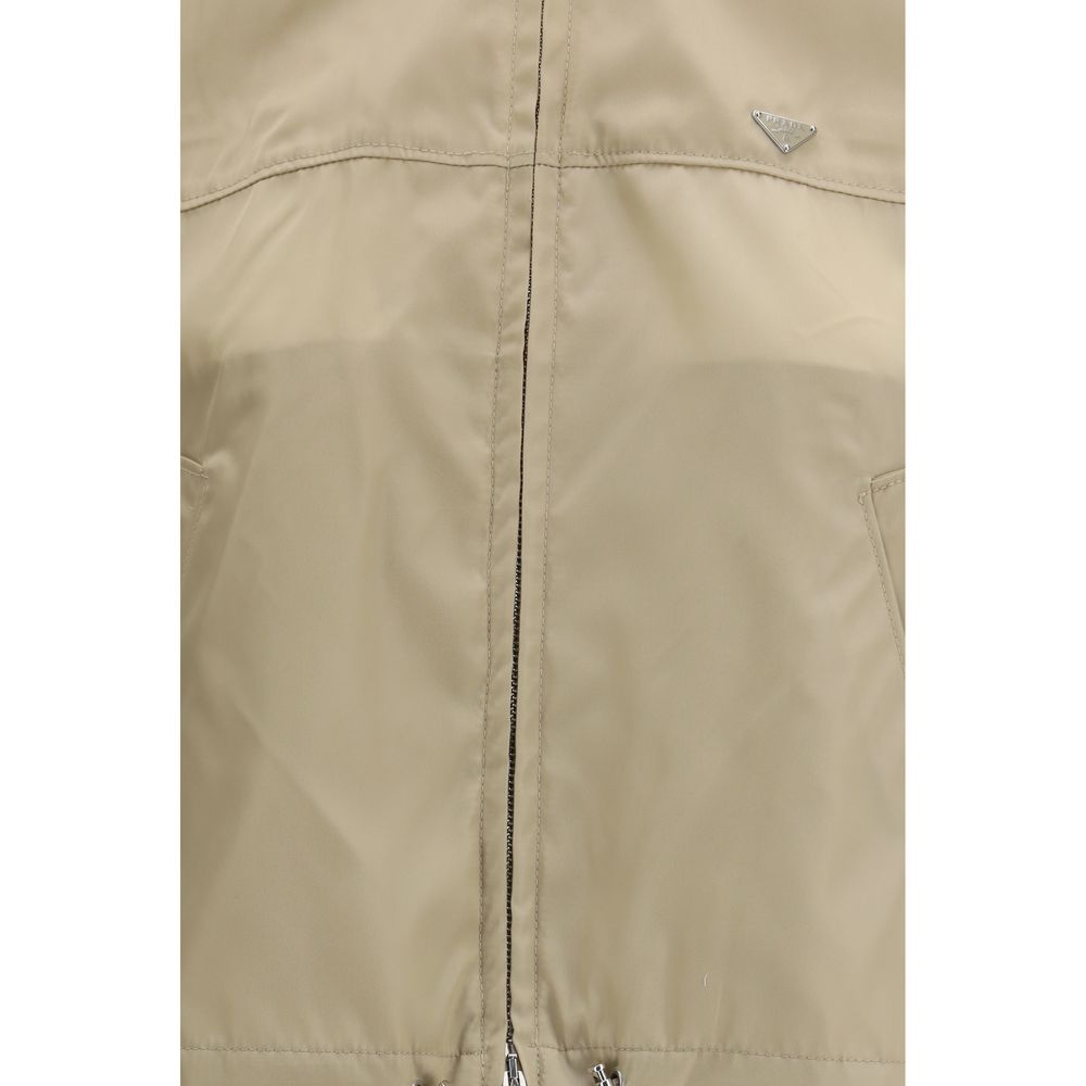 Prada Beige Shelljack van gerecycled polyamide
