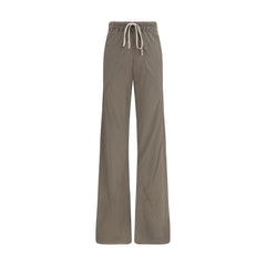 Rick Owens Bruine Zijden Uitlopende Broek