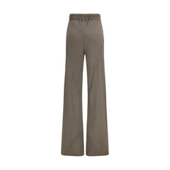 Rick Owens Bruine Zijden Uitlopende Broek