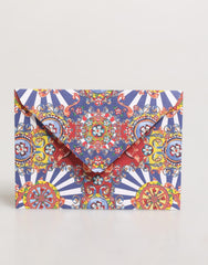 Dolce & Gabbana Multicolor Carretto Siciliano Briefkartenetui