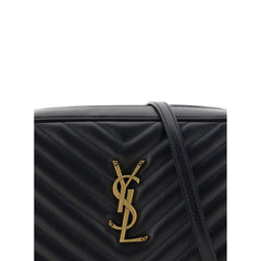 Saint Laurent Zwart Kalfsleder Bos Taurus Schoudertas
