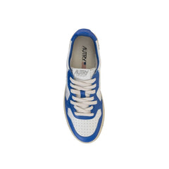 Autry Blue Leather Low Top Sneakers