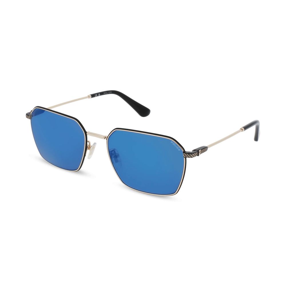Police Sonnenbrille aus grauem Metall